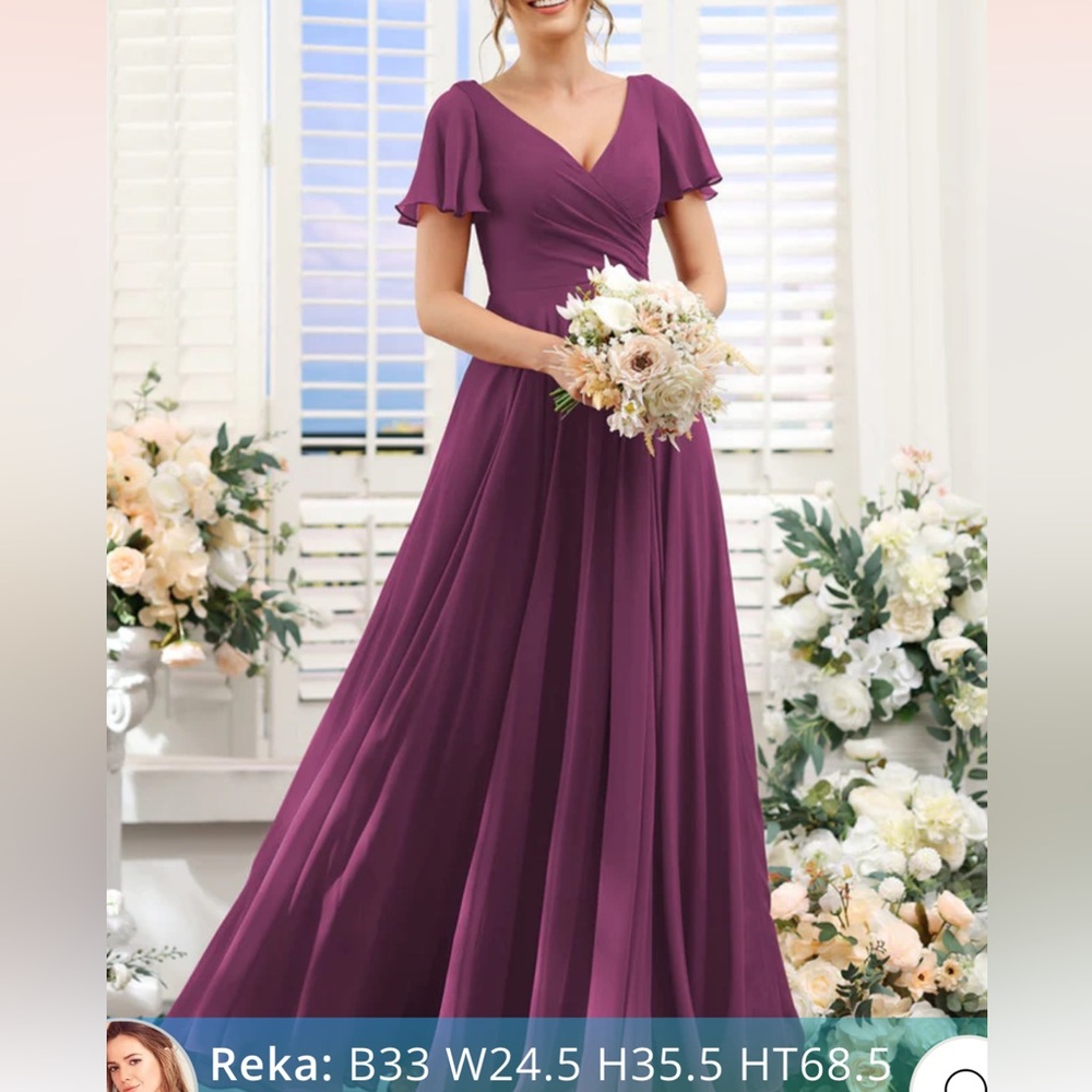 orchid bridesmaid dress